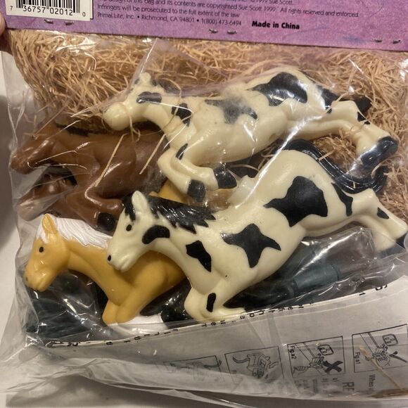 Primal Lite Fun Lights 12 Foot String Light Set Of 10 Lights W/Horses 1999 New - Picture 8 of 9